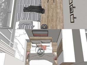 现代时尚小户型家装设计SU模型图资源指南 165.03MB家装模型库的价值与应用