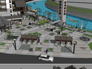 土家风情与现代商业的交融 一款高精度水城商业街SketchUp模型设计图解析与获取